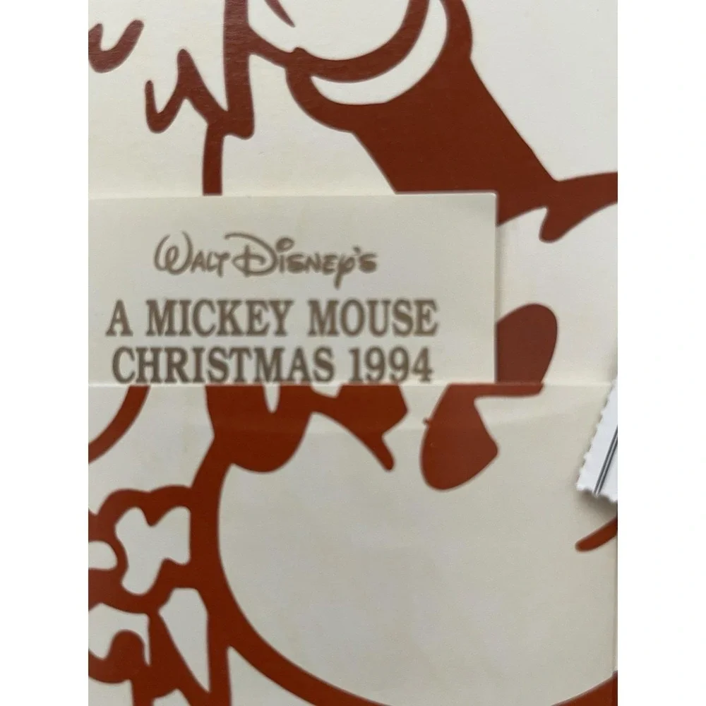 Vintage Disney Parks Exclusive 1994 A‎ Mickey Mouse Christmas Watch 0628/2000
